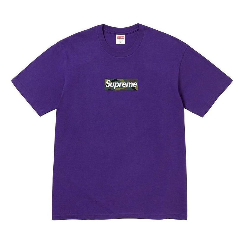 Majica Supreme Box Logo Graphic Tee Lila | SUP-FW23-245