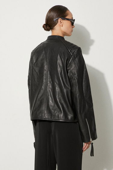 Jakna Samsoe Samsoe Samsoe Samsoe Leather Jacket Črna | F23300187, 2