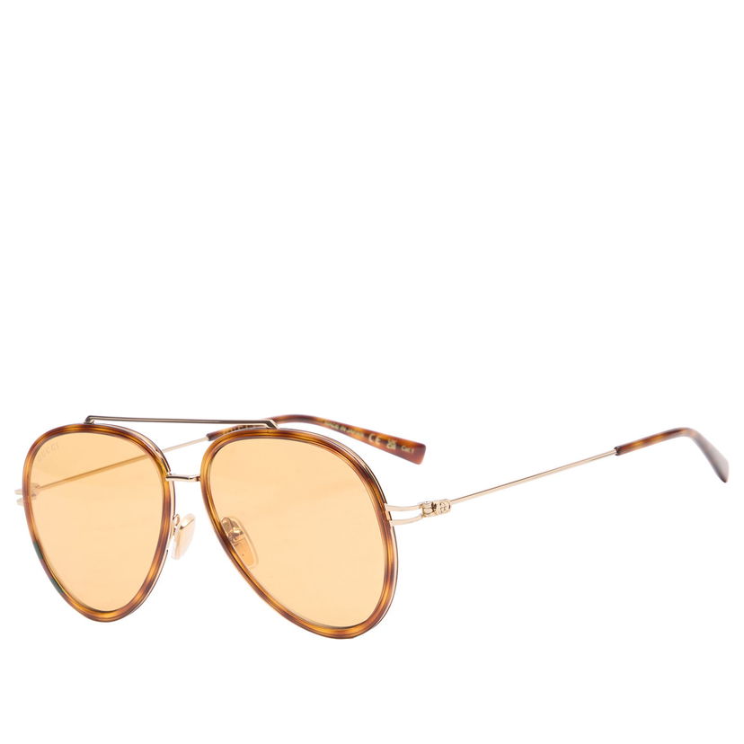 Sončna očala Gucci Aviator Double Bridge Sunglasses Rjava | GG1981S-002