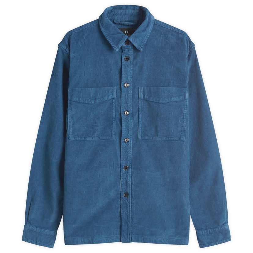 Srajce Paul Smith Paul Smith Corduroy Shirt Jacket, Size Large Modra | M2R-413Z-P22248-48