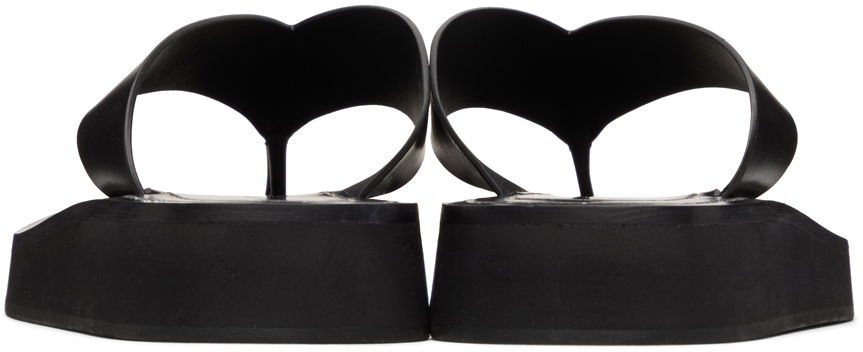 Oblačila The Row The Row Ginza Platform Flip-Flop Sandals Črna | F1159-L52, 1