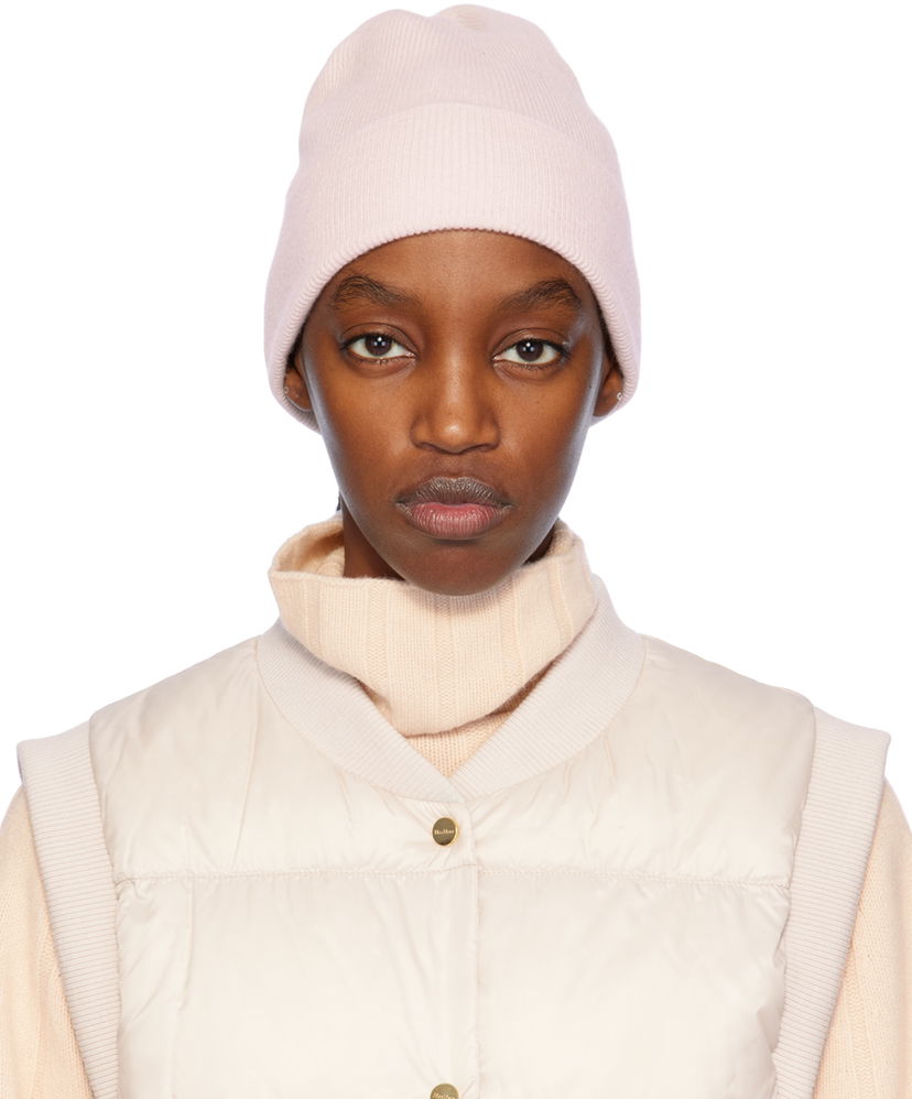 Beanie Max Mara Knit Beanie Roza | 2414571011600