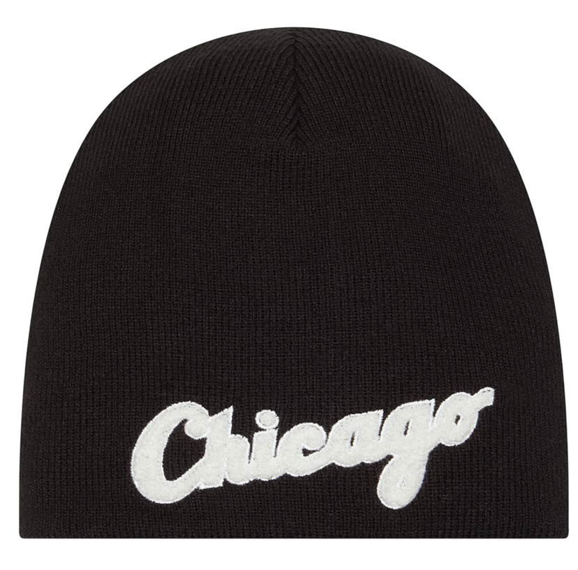 Beanie New Era New Era MLB C.W.S. Chenille Beanie Chicago Črna | 60493057-60493057