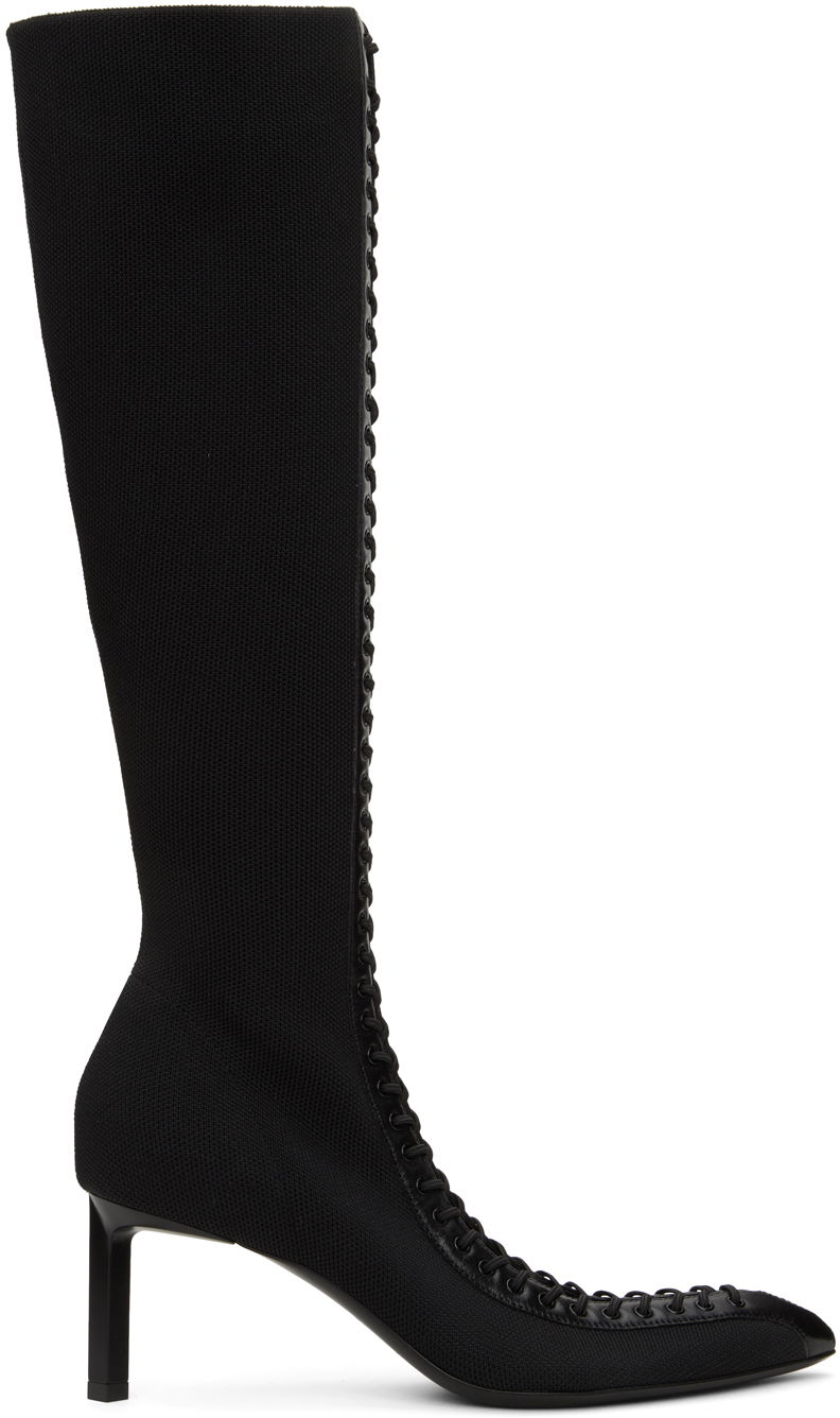 Superge in čevlji Givenchy Givenchy Show Knit Boots Črna | BE702SE1QC001, 0