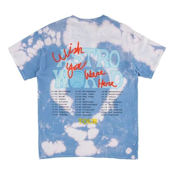 Majica Cactus Jack by Travis Scott Travis Scott Cactus Jack Tour Print T-Shirt Modra | TC-35