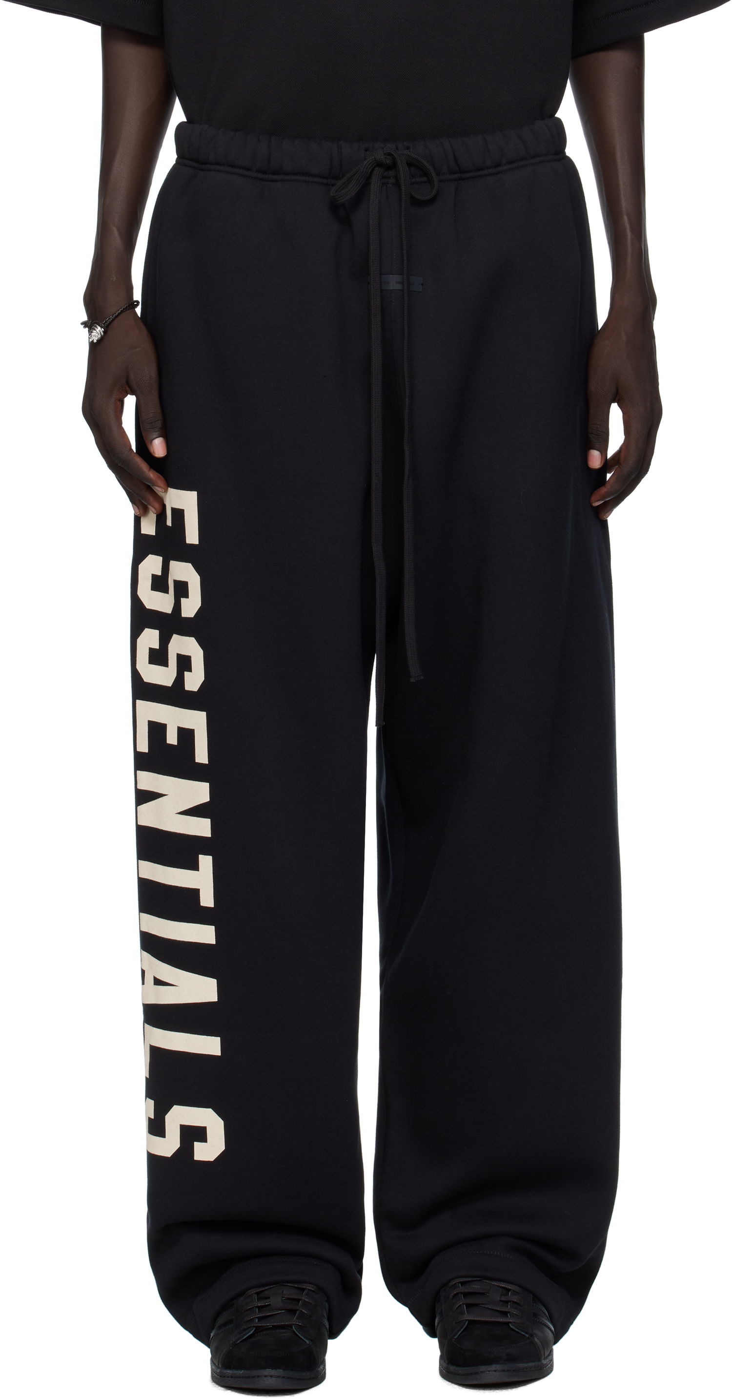 Trenirka Fear of God ESSENTIALS Lounge Fleece Sweatpants Črna | 130SP254320F, 0