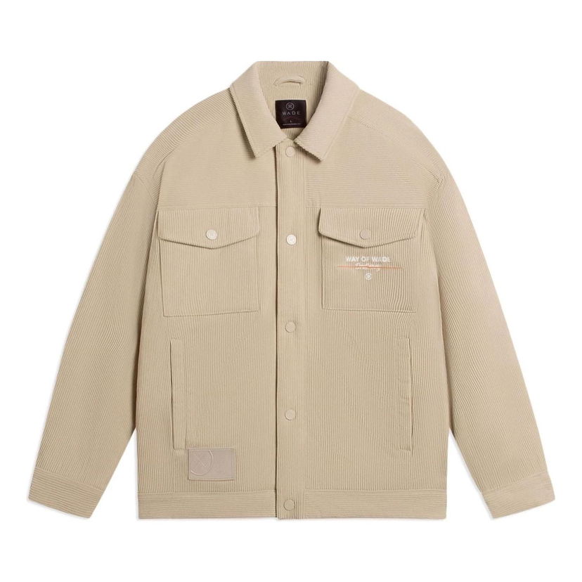 Vetrovka Li-Ning Wade Logo Corduroy Jacket Bež | AJMS065-3