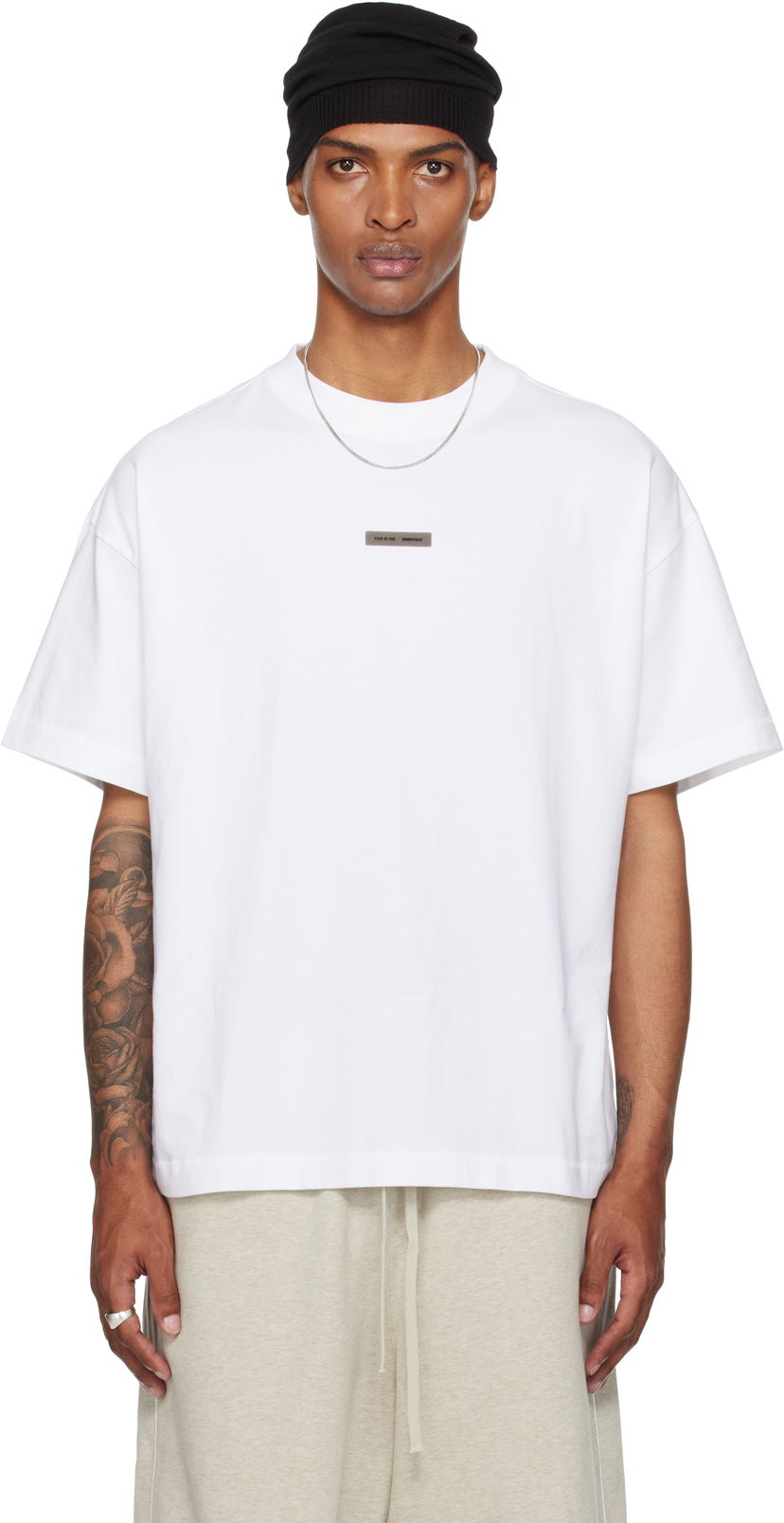 Majica Fear of God Fear of God ESSENTIALS Vintage Fit T-Shirt Bela | 125SP254284F