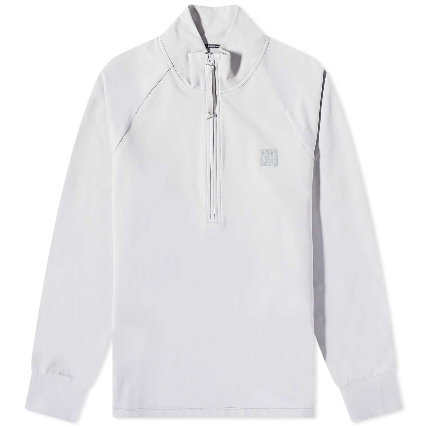 Pulover C.P. Company Metropolis Tech Patch Quarter Zip Sweat Bela | 14CMSS050A-006452W-805, 0