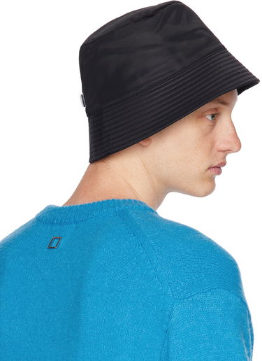 Klobuk WOOYOUNGMI Nylon Bucket Hat Črna | W233AC53, 2
