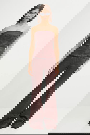 Kavbojke Rick Owens Rick Owens DRKSHDW Bolan Bootcut High Waist Jeans Bordo | DS02E7311.SDSW, 4