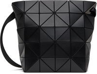 Geometric Patterned Black Shoulder Bag
