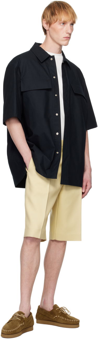 Kratke hlače Jil Sander Jil Sander Wool Canvas Shorts Rumena | J21KA0256_J40005, 3