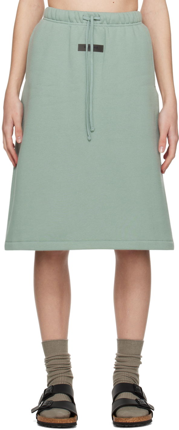 Krila Fear of God ESSENTIALS Drawstring Midi Skirt Zelena | 160BT225031FW