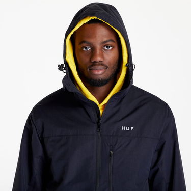 Vetrovka HUF Essentials Zip Standard Shell Črna | JK00350 BLACK, 4