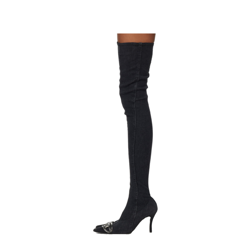 Superge in čevlji Diesel D-Venus Tbt D Boots "Black" Črna | Y03316 P6078
