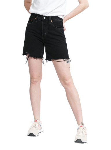 Kratke hlače Levi's 501 Mid Thigh Short Črna | 85833-0016