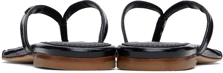 Modni dodatki Coperni Coperni Croco Slanted Flip-Flops Črna | COPSH54838, 1
