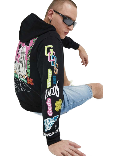Pulover GCDS Cotton Hoodie Črna | CC94M100154