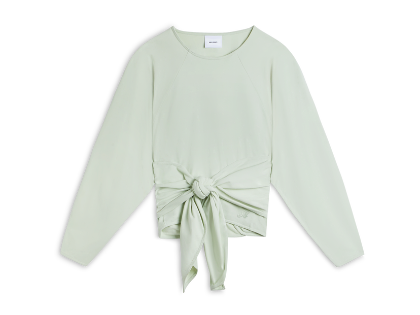 Pulover AXEL ARIGATO Drape Tie-Front Zelena | A2112002