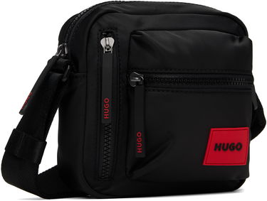 Torba za čez ramo BOSS HUGO Logo Patch Crossbody Bag Črna | 50535643, 1