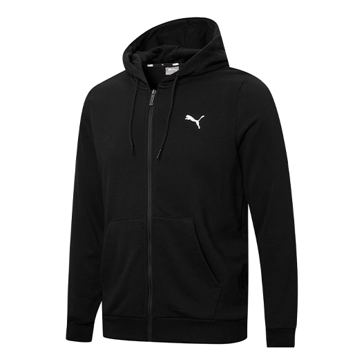 Pulover Puma Ess Logo Solid Color Hoodie Črna | 848732-01