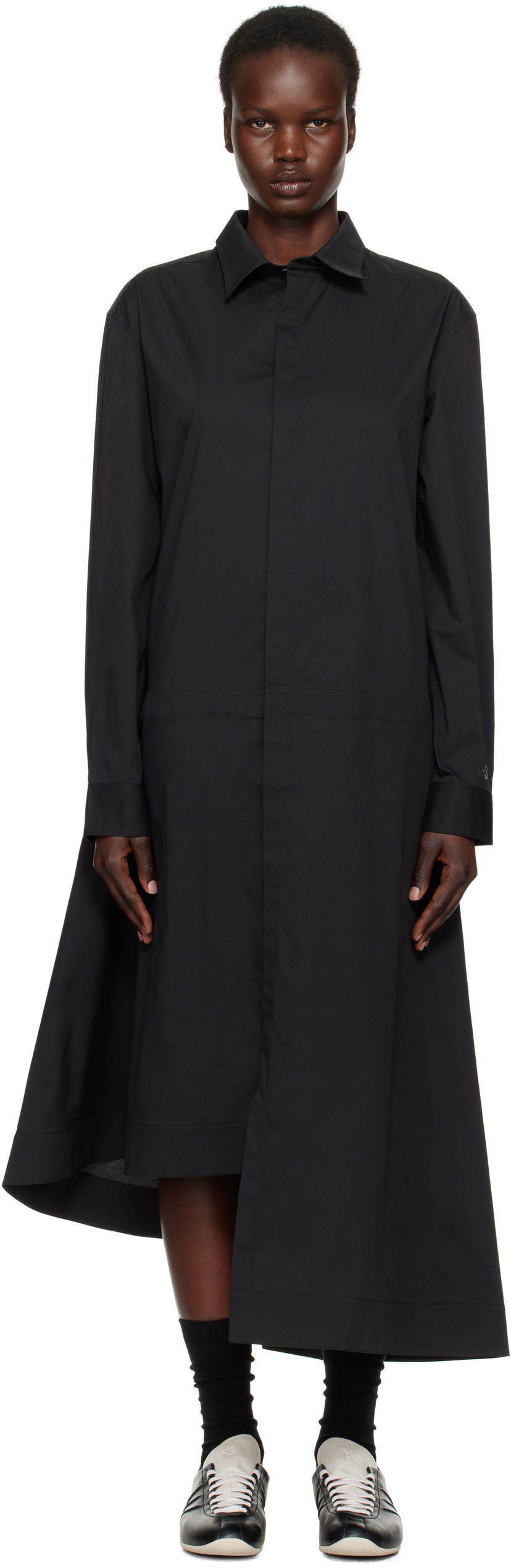 Obleke Y-3 Y-3 Shirt Midi Dress Črna | JV5840