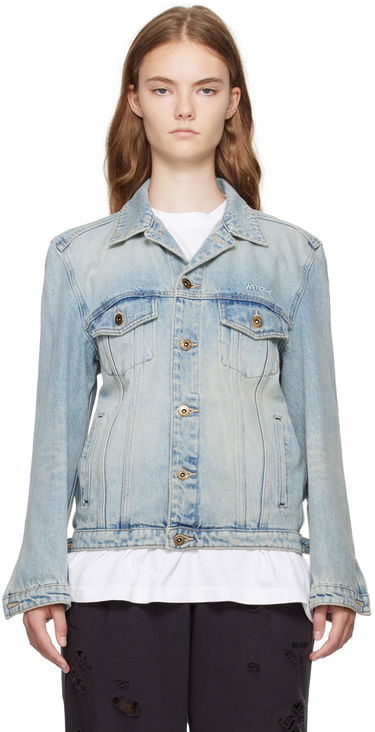 Jakna We11done Washed Denim Jacket Modra | WD-DJ2-24-348-W-SK, 0