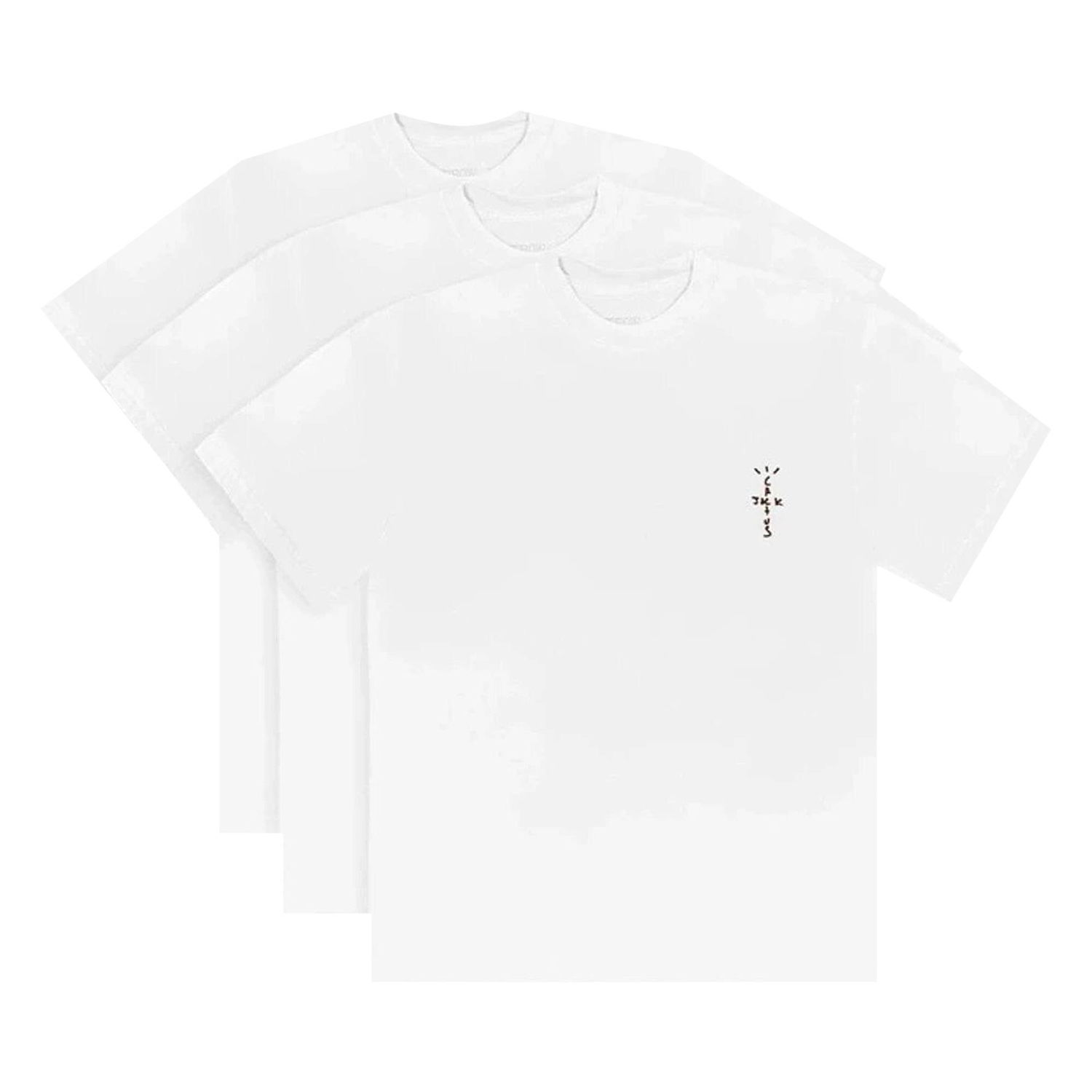 Majica Cactus Jack by Travis Scott CJ Tee 3-Pack Bela | CFMF 3T11 WHIT, 1