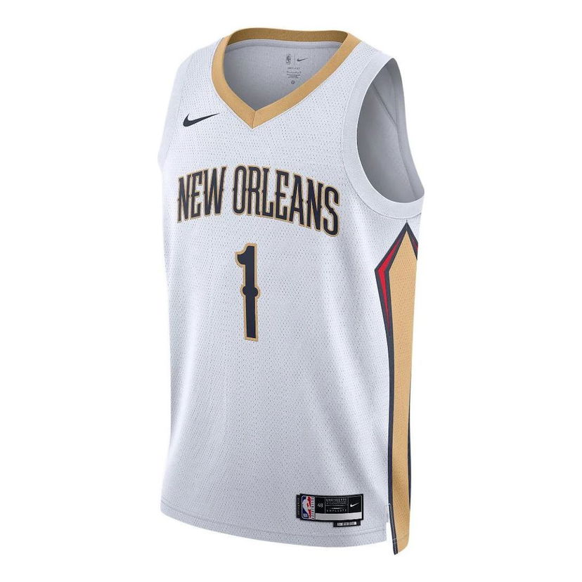 Dres Nike Pelicans Association Edition Swingman Jersey Bela | DN2086-100