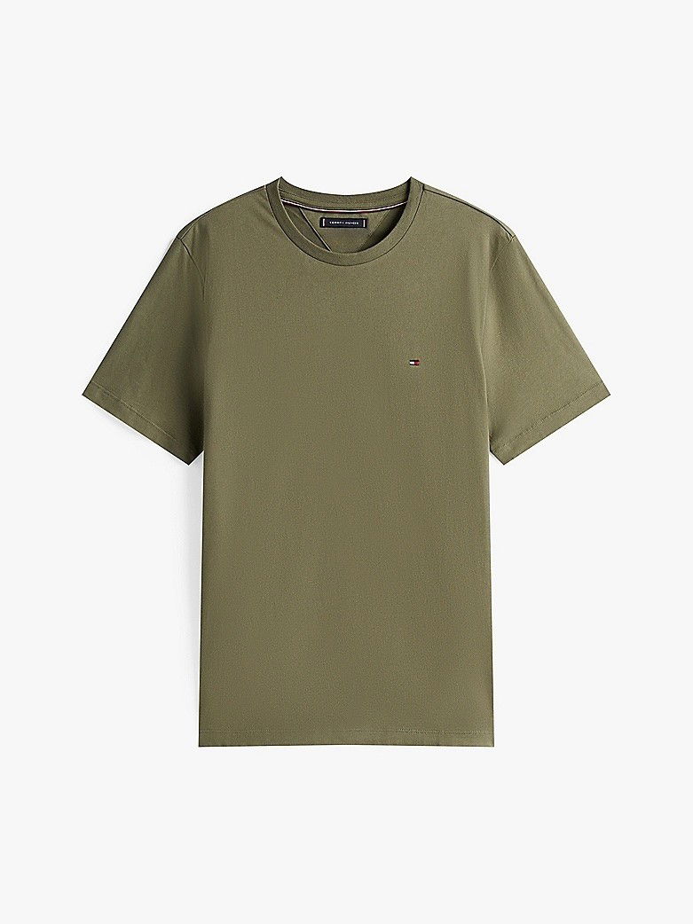 Majica Tommy Hilfiger Tommy Hilfiger Essential Regular Fit T-Shirt Zelena | MW0MW39995PLI