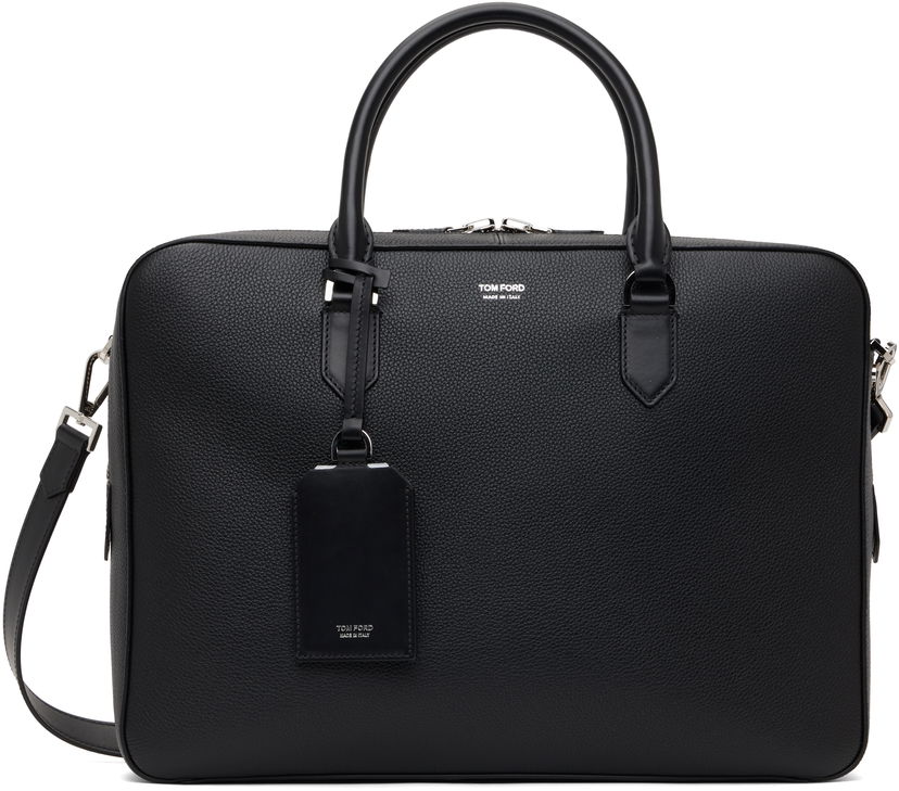 Tote bag Tom Ford Elliot Leather Briefcase Črna | H0651-LCL213S