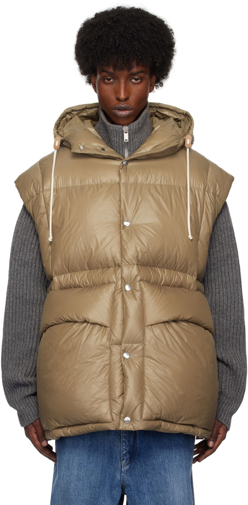 Telovnik Jil Sander Quilted Down Vest Rjava | J47AF0143_J70007