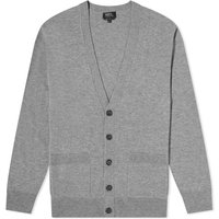 Pleteni pulover A.P.C. Theo Cardigan Heathered Grey Siva | WVBBY-H22236-PLA, 1