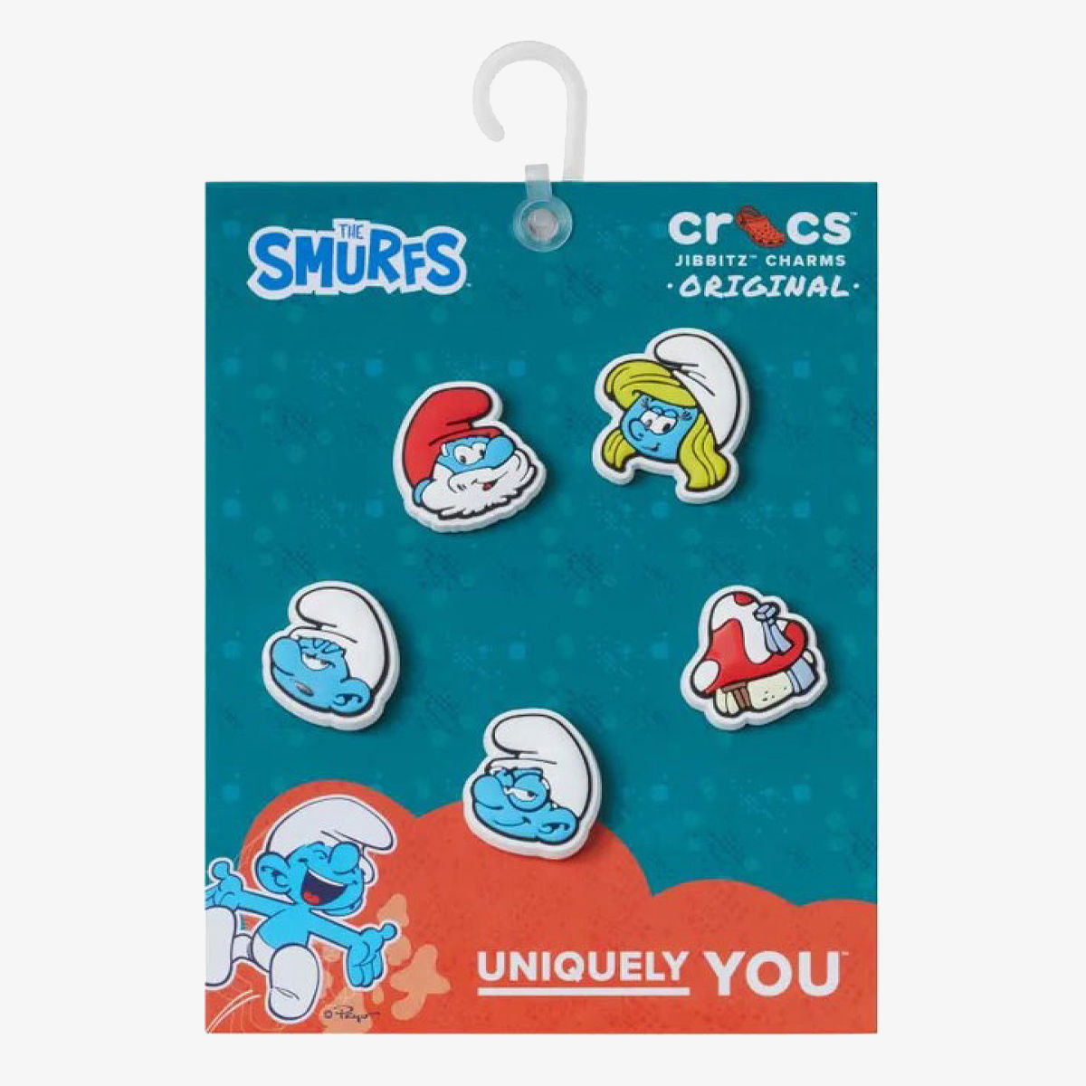 Zatiči Crocs Smurfs Jibbitz Charms 5 Pack Večbarvna | 10014521, 0