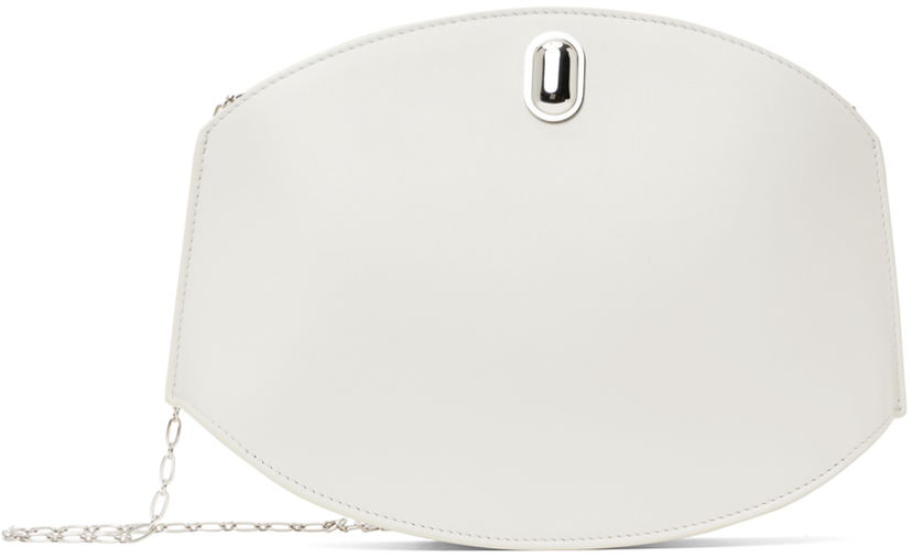 Torbica Savette Off-White Tondo Chain Crossbody Bag Bela | H-017-01-01