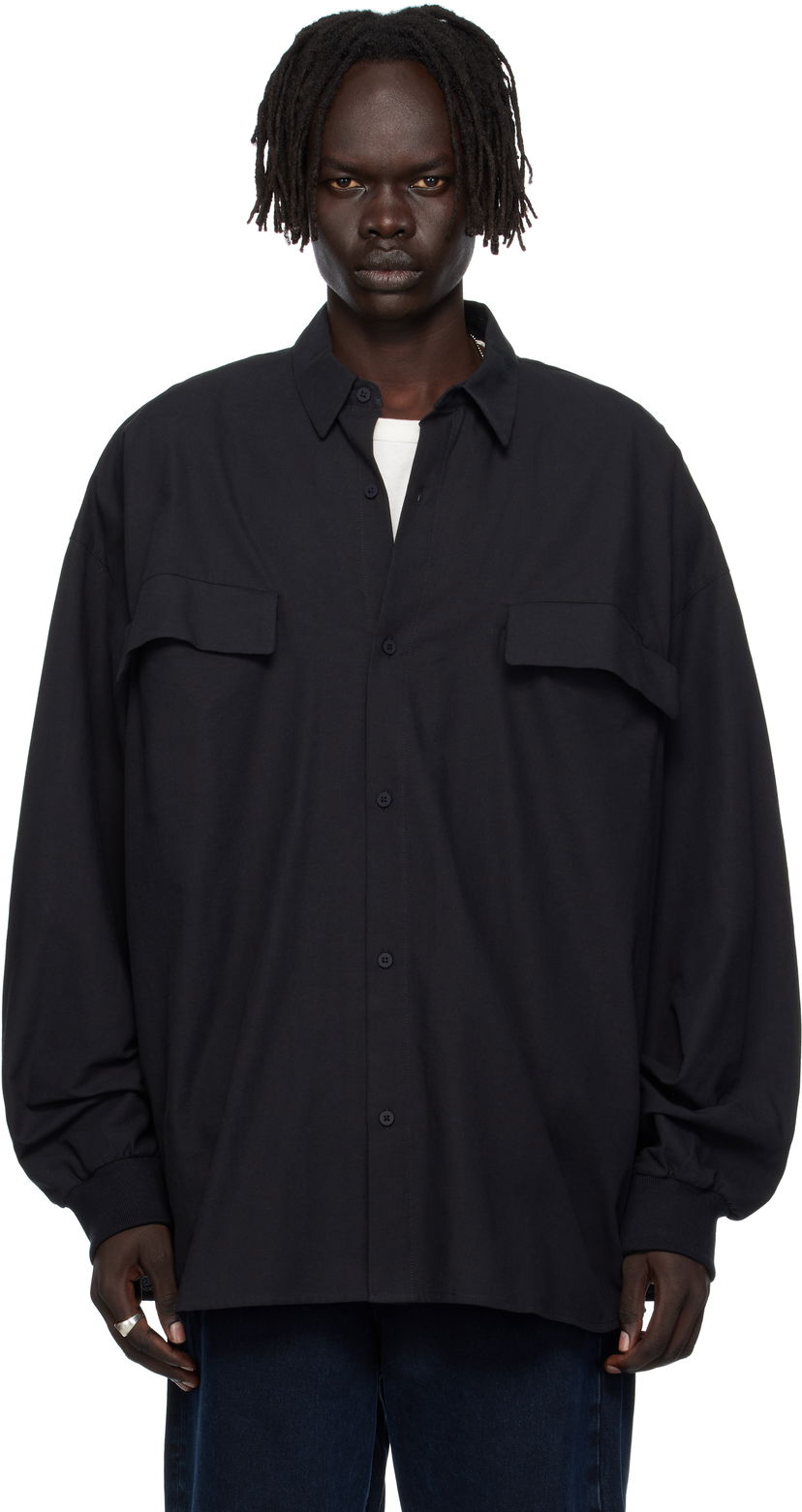 Srajce Fear of God Fear of God ESSENTIALS Oxford Shirt Črna | 186SP254420F