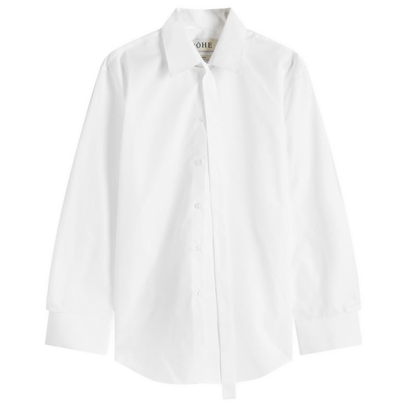 Srajce Róhe Deconstructed Cotton Shirt Bela | 414-19-068