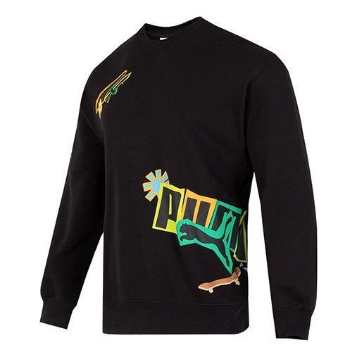 Pulover Puma Classics Street Sport Crewneck Sweatshirt Črna | 539968-01