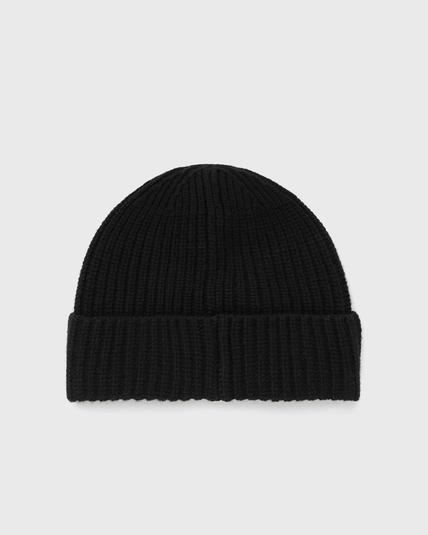 Beanie Stone Island Ribbed Knit Beanie with Logo Patch Črna | K2S15N100012S00B4.V0029, 1
