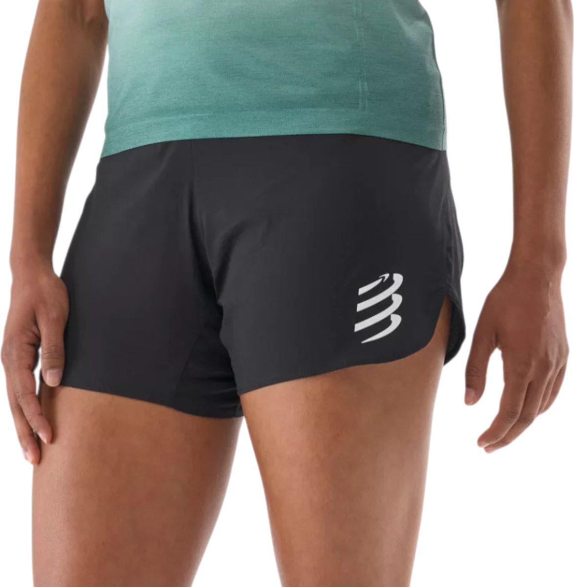 Kratke hlače Compressport Compressport Performance Running Shorts Črna | ashw4069000, 0