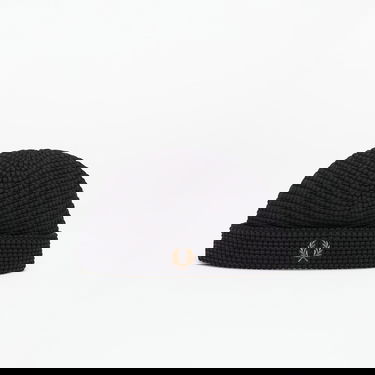Beanie Fred Perry Fred Perry Waffle Beanie Črna | C1137 102, 0