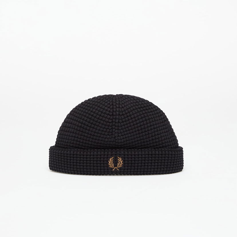 Beanie Fred Perry Fred Perry Waffle Beanie Črna | C1137 102