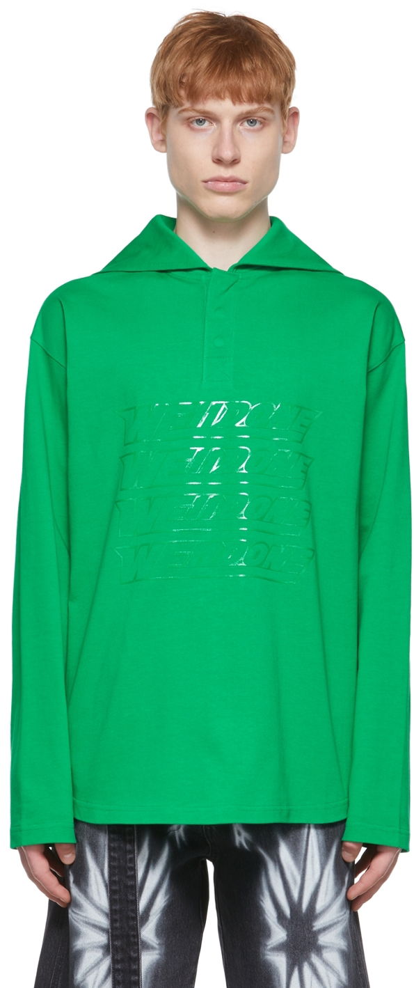 Polo majica We11done We11done Cotton Henley Zelena | WD-TT1-22-554-U-GR