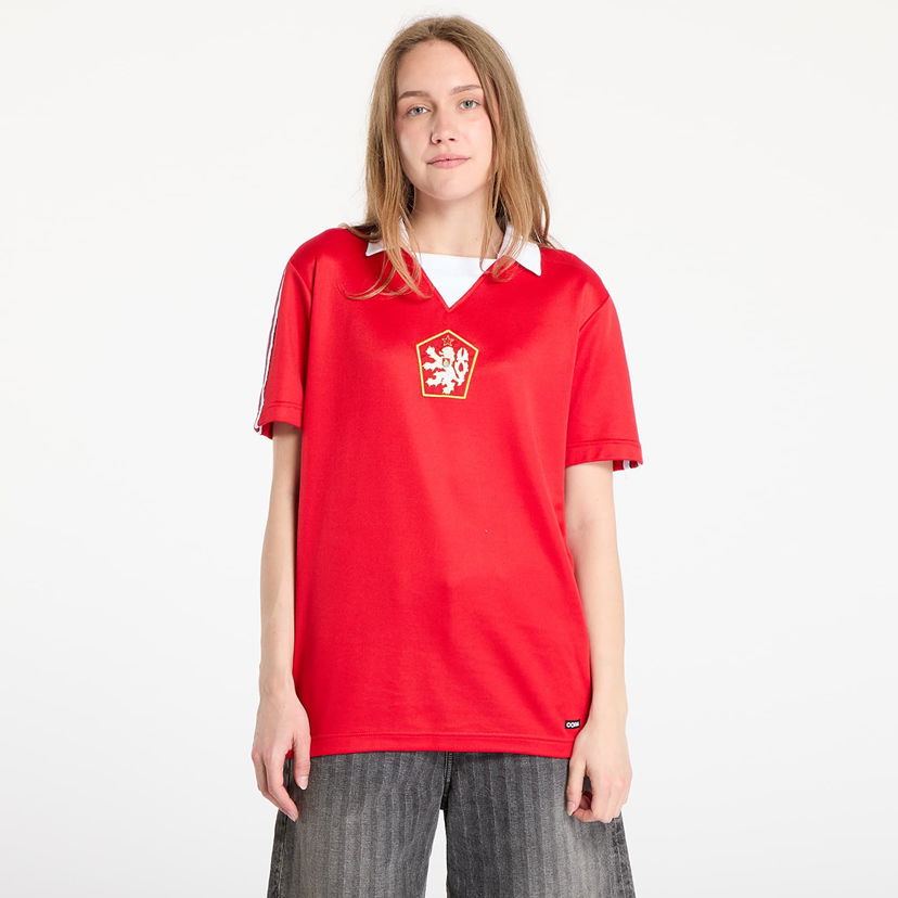 Dres COPA COPA Czechoslovakia 1976 Retro Football Shirt Rdeča | 314-005