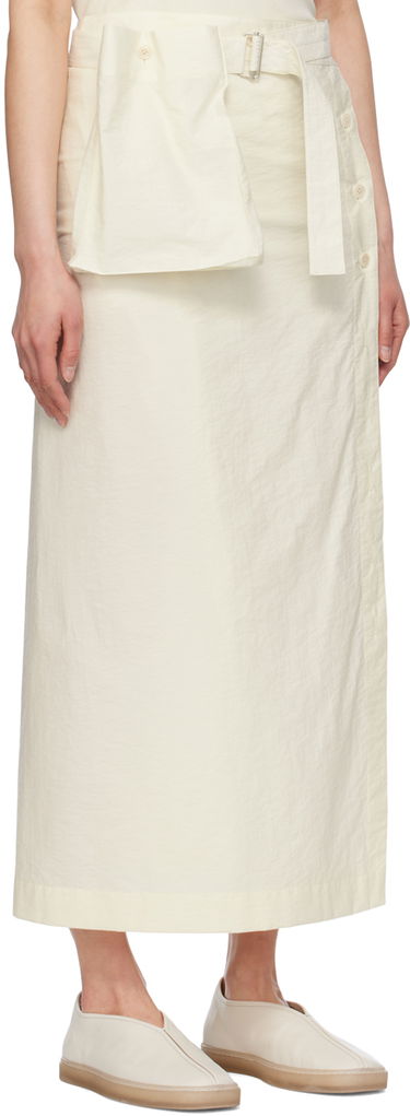 Krila LEMAIRE Wrap Midi Skirt Bela | SK1021 LF1234, 1