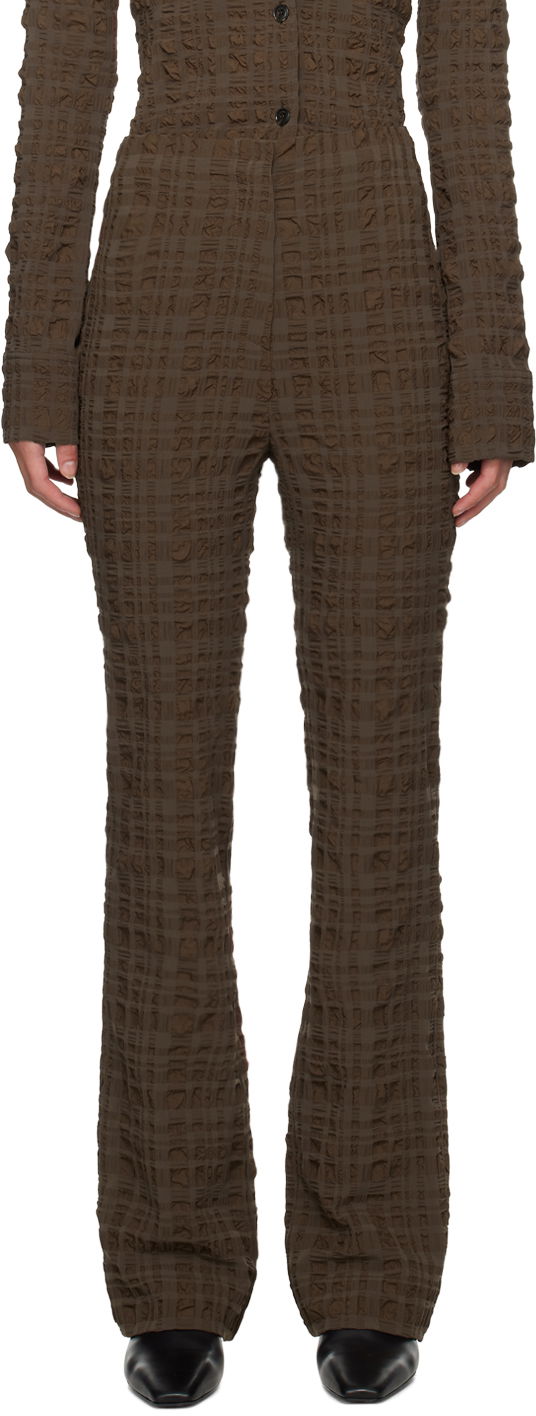 Hlače Nanushka Juna Trousers Rjava | NW24RSPA01178