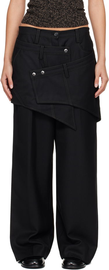 Hlače Andersson Bell Crossover Wrap Tailored Trousers Črna | apa862w, 0