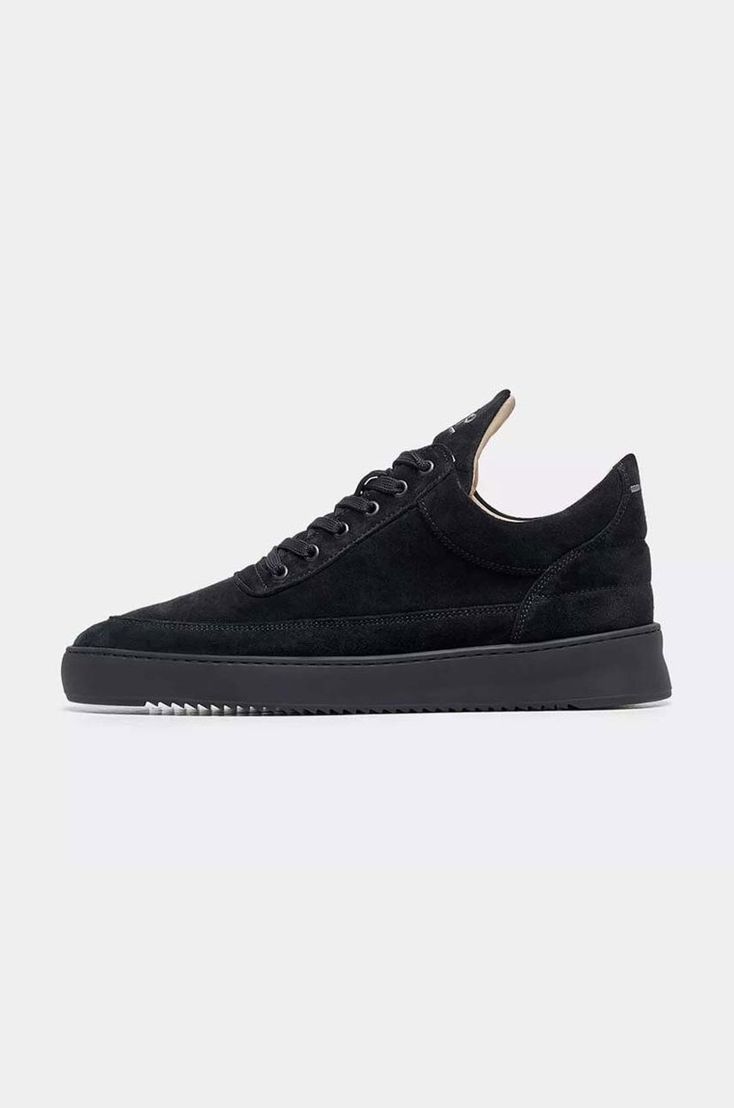 Superge in čevlji Filling Pieces Low Top Suede Črna | 10122791847