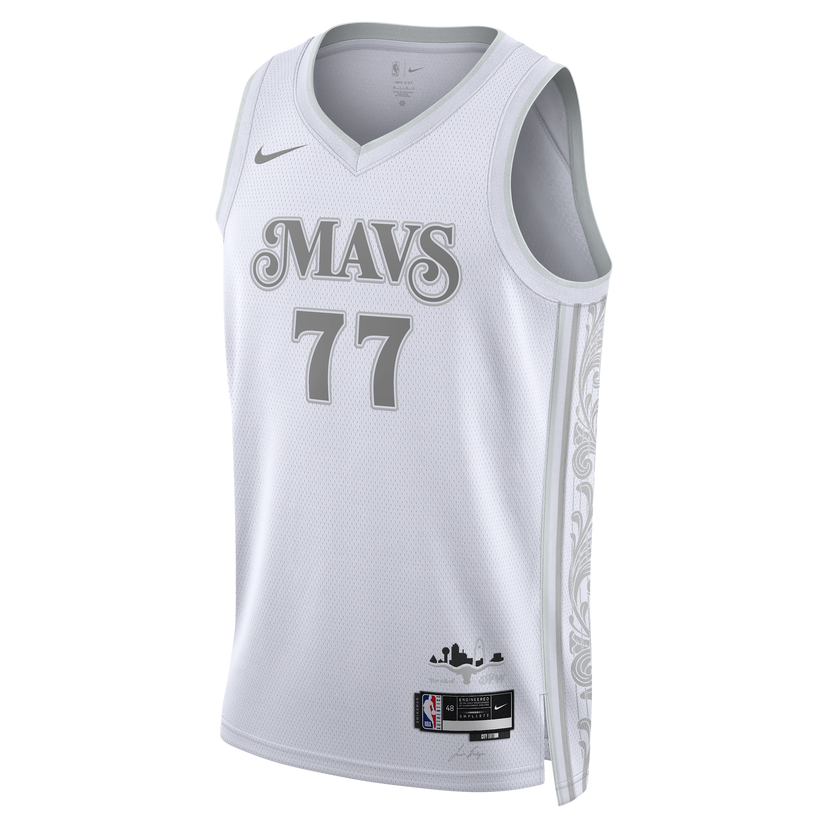 Dres Nike Dri-FIT NBA Swingman Luka Dončić Dallas Mavericks City Edition Basketball Jersey Bela | FQ4339-100